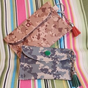 Camouflage Clutch and Wristlet Set